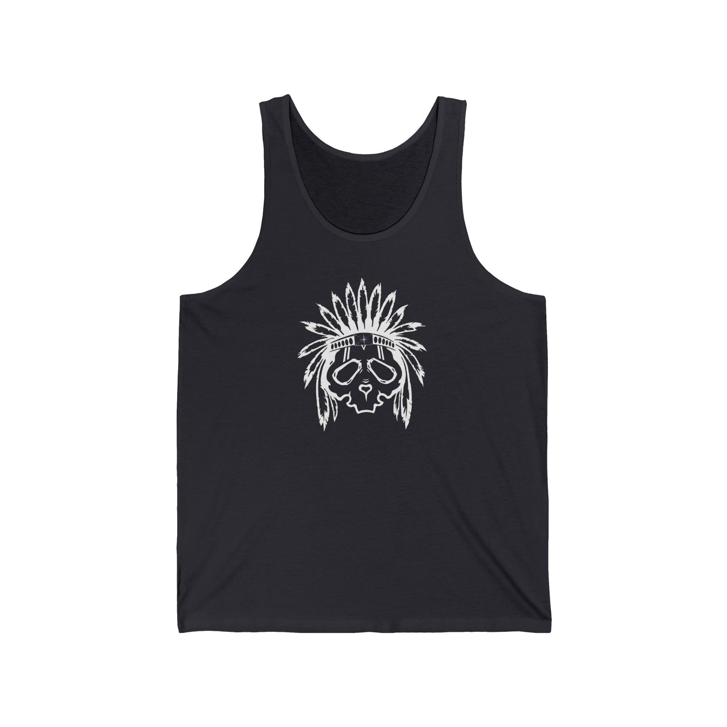Sunflower Skull Tank Top - Edgy Boho Graphic Summer Tank